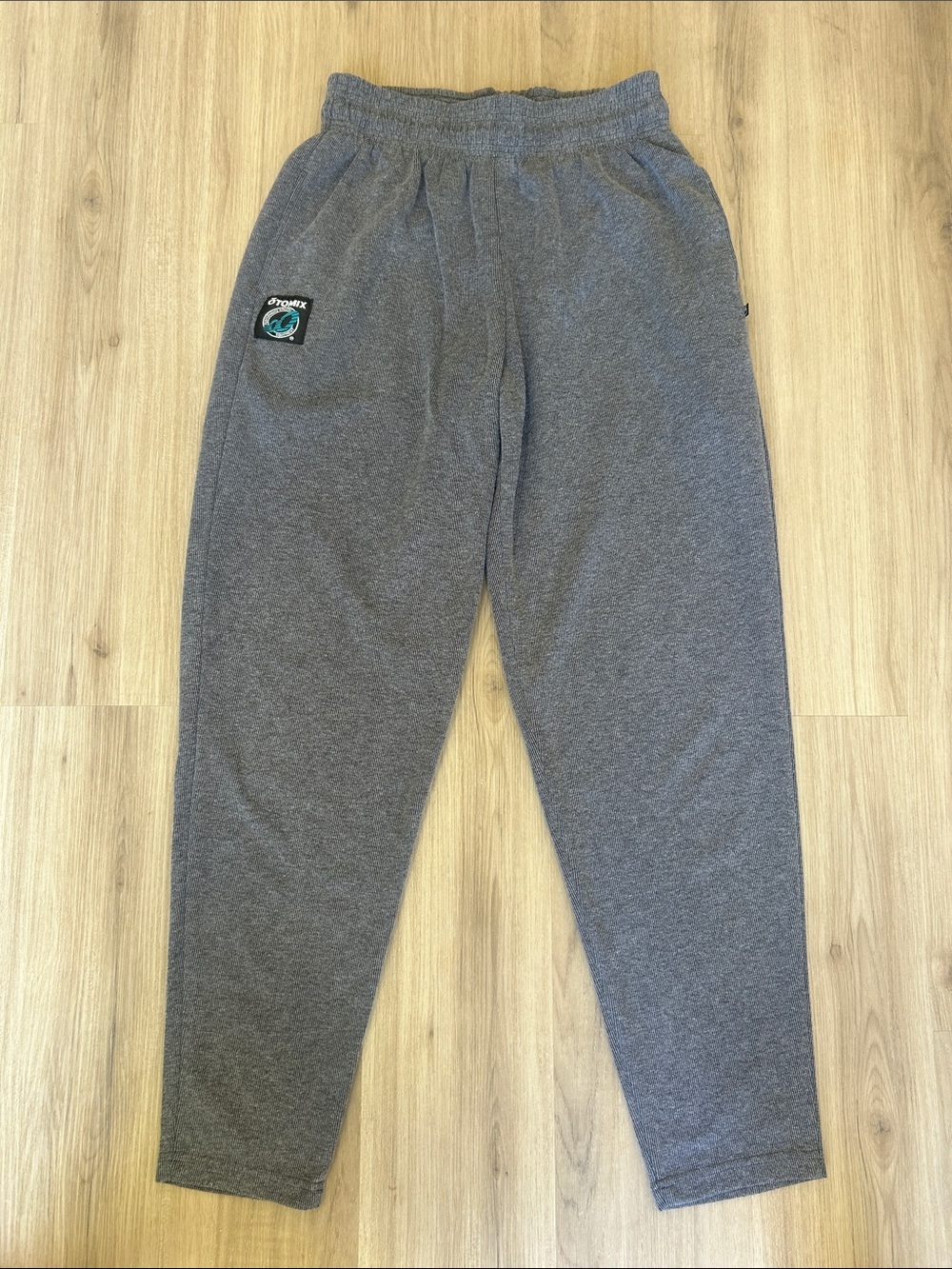 Vintage Otomix Grey Textured Workout Pants Joggers Large Bodybuilding